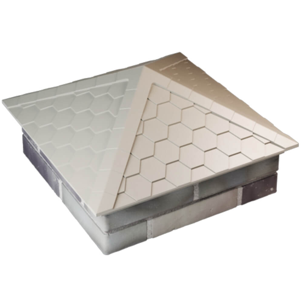 Колпак Zking Эверест Бежевый на столб 2х2 кирпича (535х535мм) Славгород фото