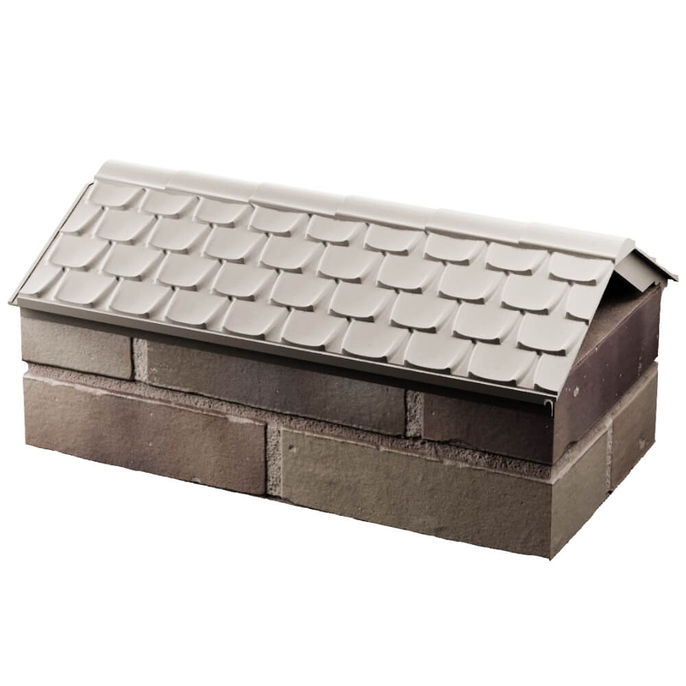 Парапет Zking Эльбрус Бежевый с посадкой на 1 кирпич (255мм) в Славгороде фото