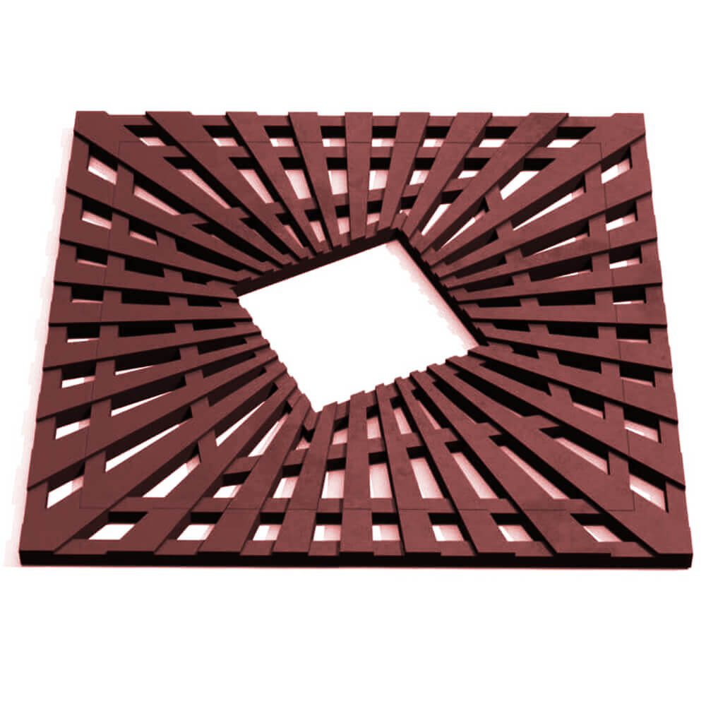 Приствольная решетка для дерева ZKING ATMOSPHERE 1.2х1.2м Коричневая Славгород фото