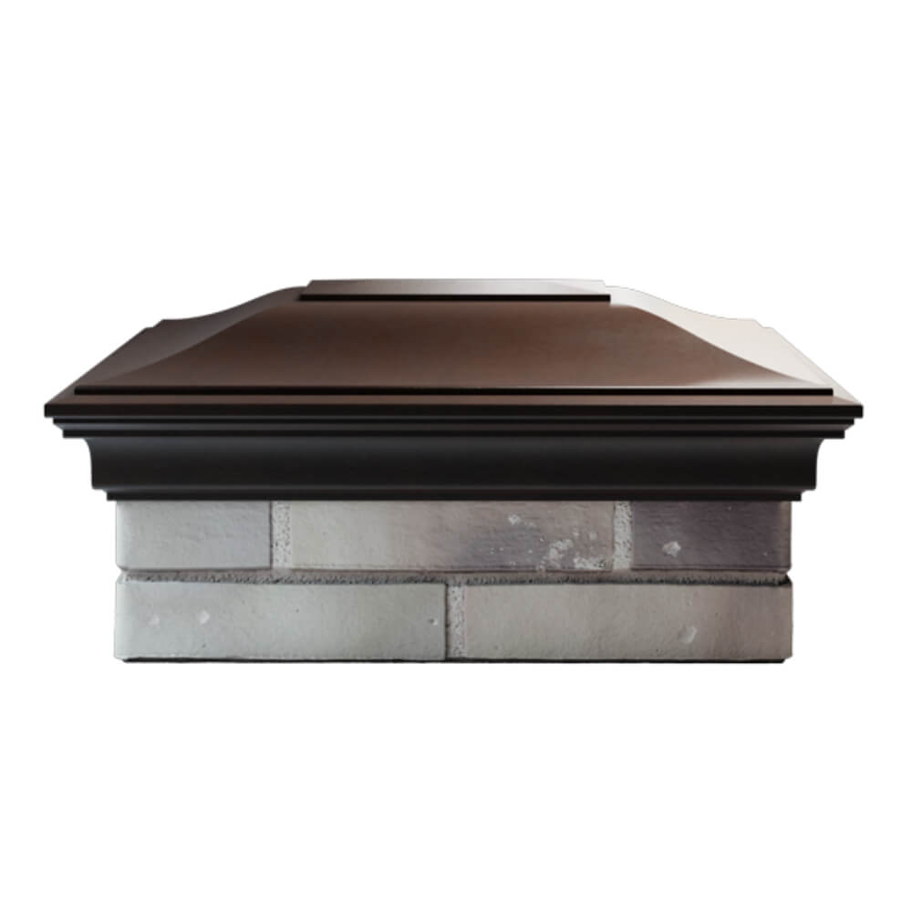 Колпак Zking Монблан Коричневый на столб 2х1.5 кирпича (515х385мм) в Славгороде фото