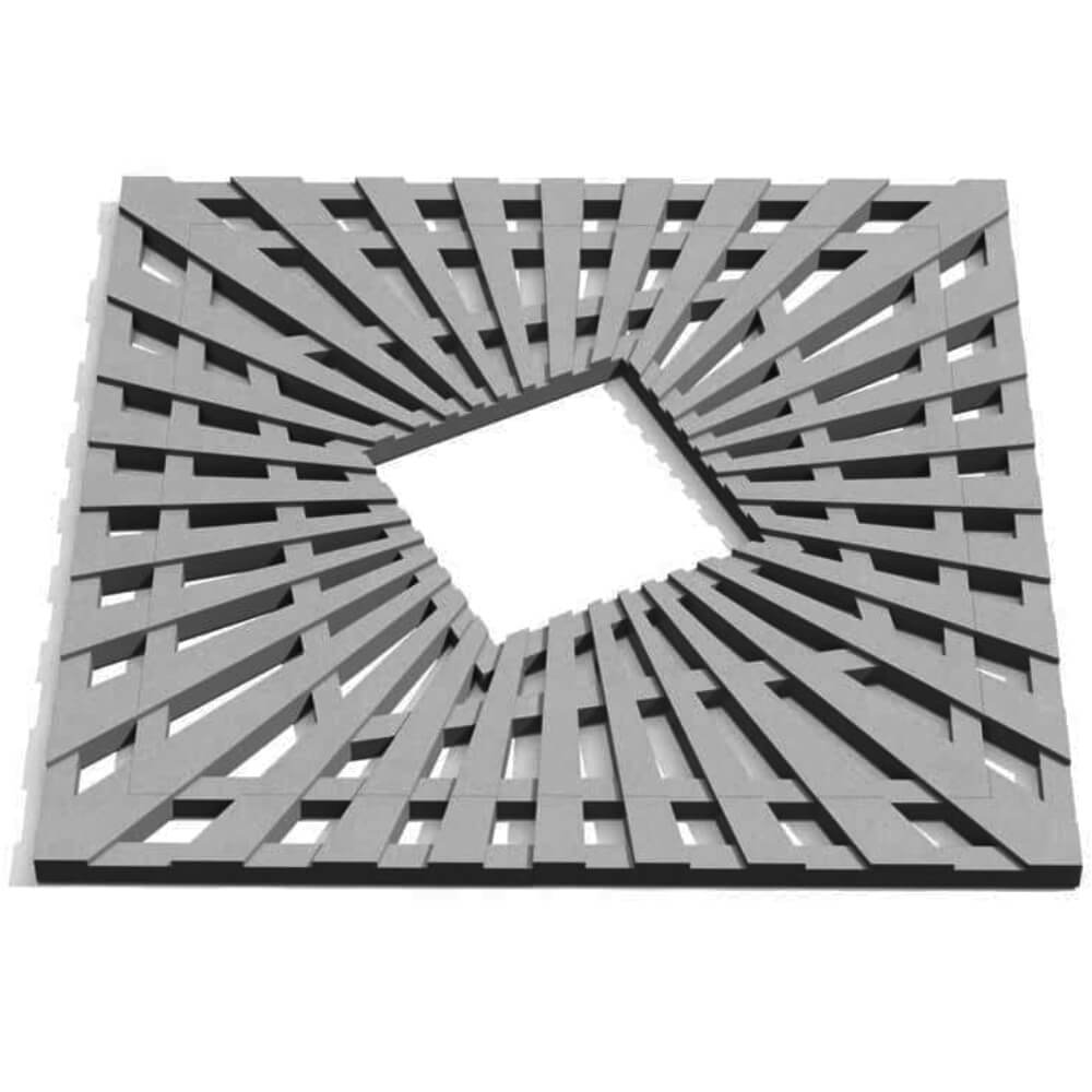 Приствольная решетка для дерева ZKING ATMOSPHERE 1.2х1.2м Серая Славгород фото