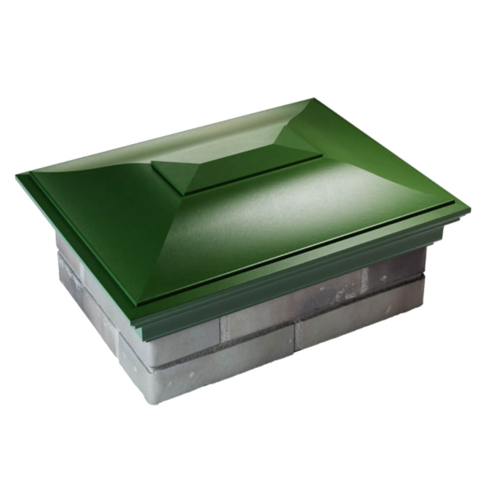 Колпак Zking Монблан Зеленый на столб 2х1.5 кирпича (515х385мм) Славгород фото