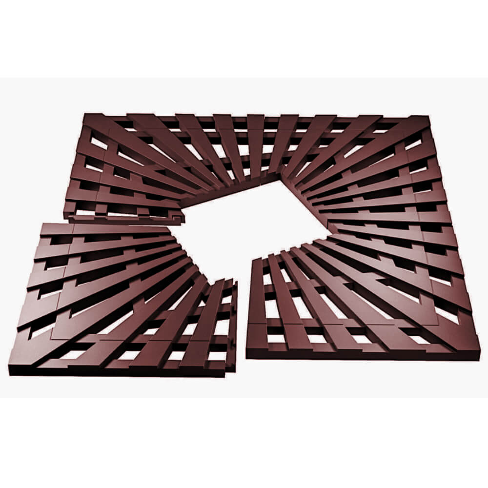 Приствольная решетка для дерева ZKING ATMOSPHERE 1.2х1.2м Коричневая в Славгороде фото