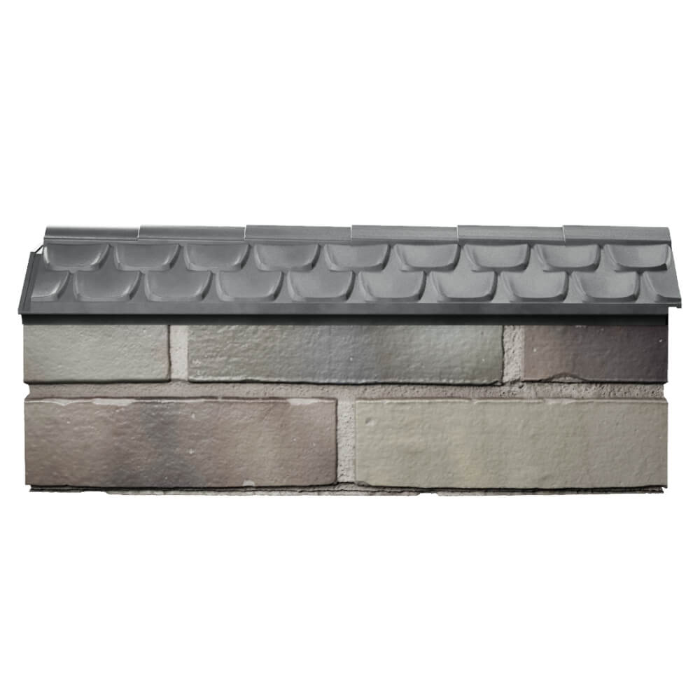 Парапет Zking Эльбрус Серый с посадкой на 0.5 кирпича (130мм) в Славгороде фото