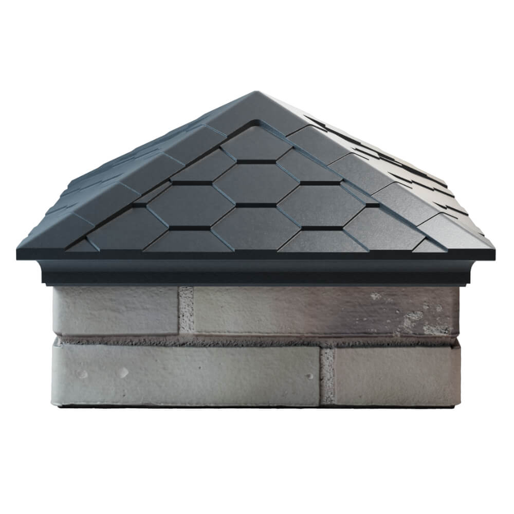 Колпак Zking Эверест Серый на столб 1.5х1.5 кирпича (390х390мм) Славгород фото