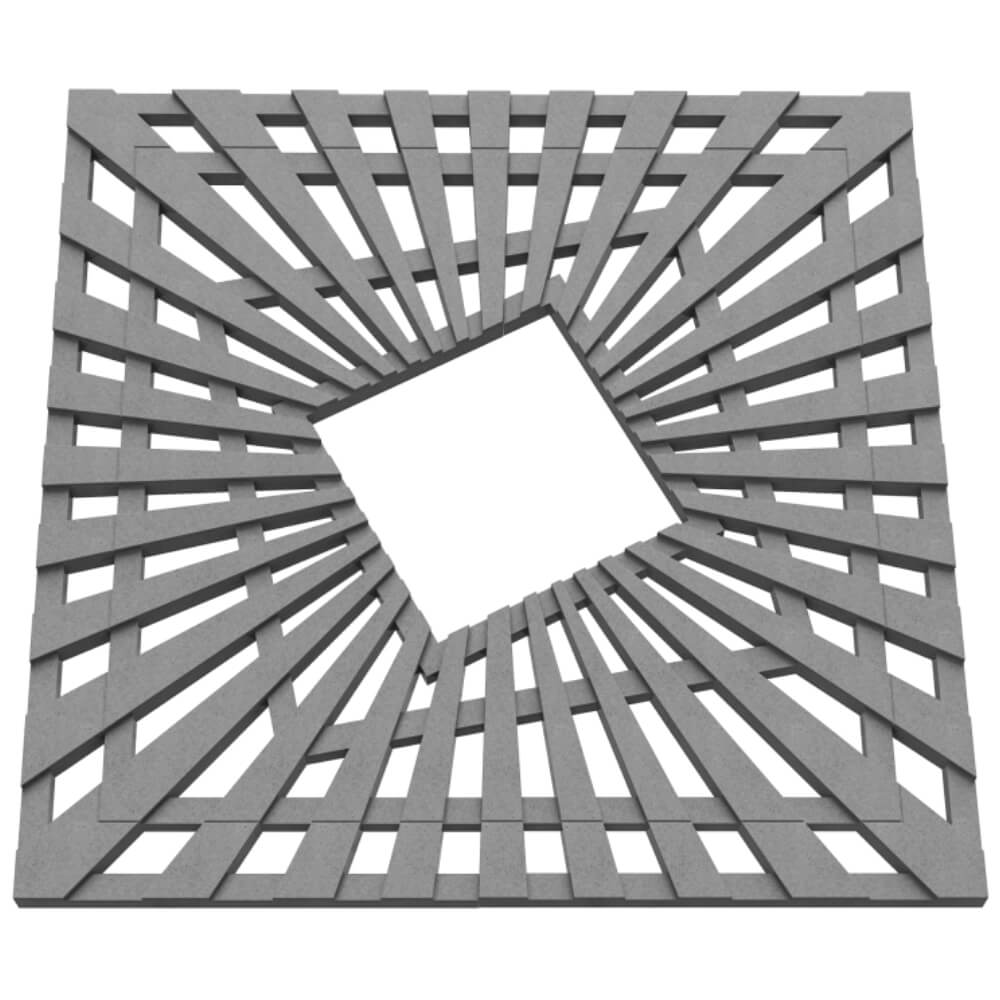 Приствольная решетка для дерева ZKING ATMOSPHERE 1.2х1.2м Серая в Славгороде фото