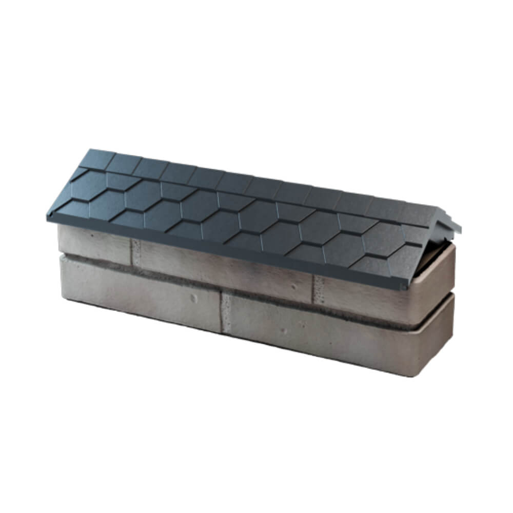 Парапет Zking Эверест Серый с посадкой на 0.5 кирпича (130мм) в Славгороде фото