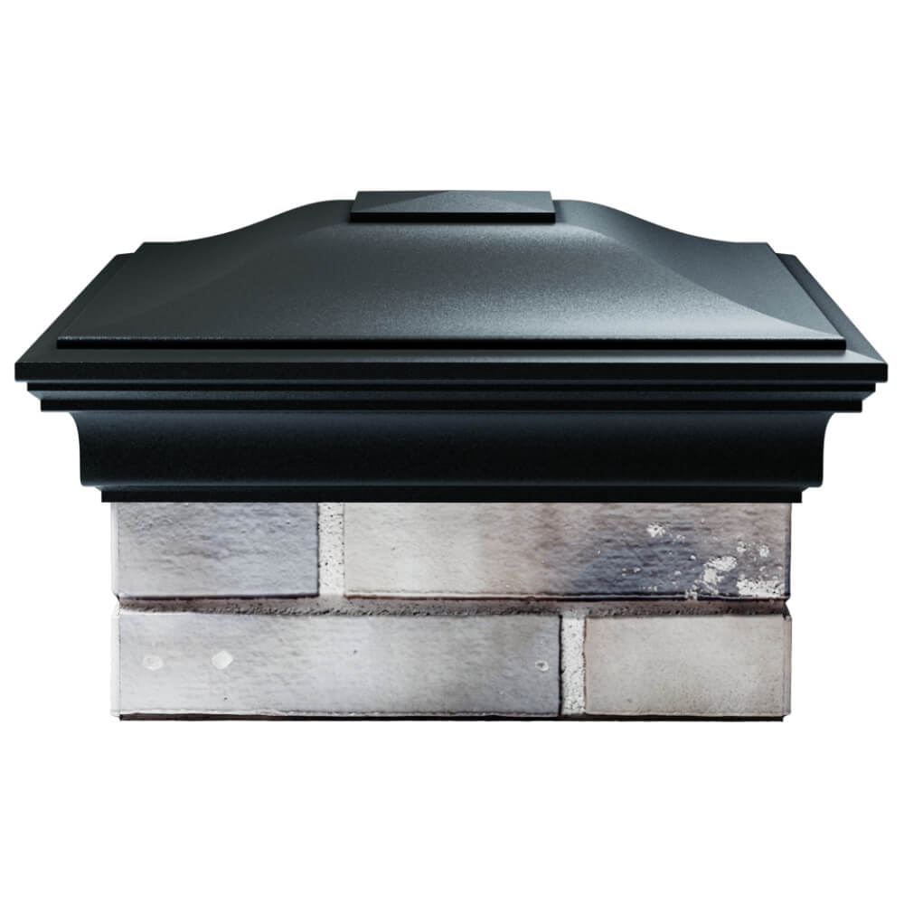 Колпак Zking Монблан Черный на столб 1.5х1.5 кирпича (385х385мм) Славгород фото