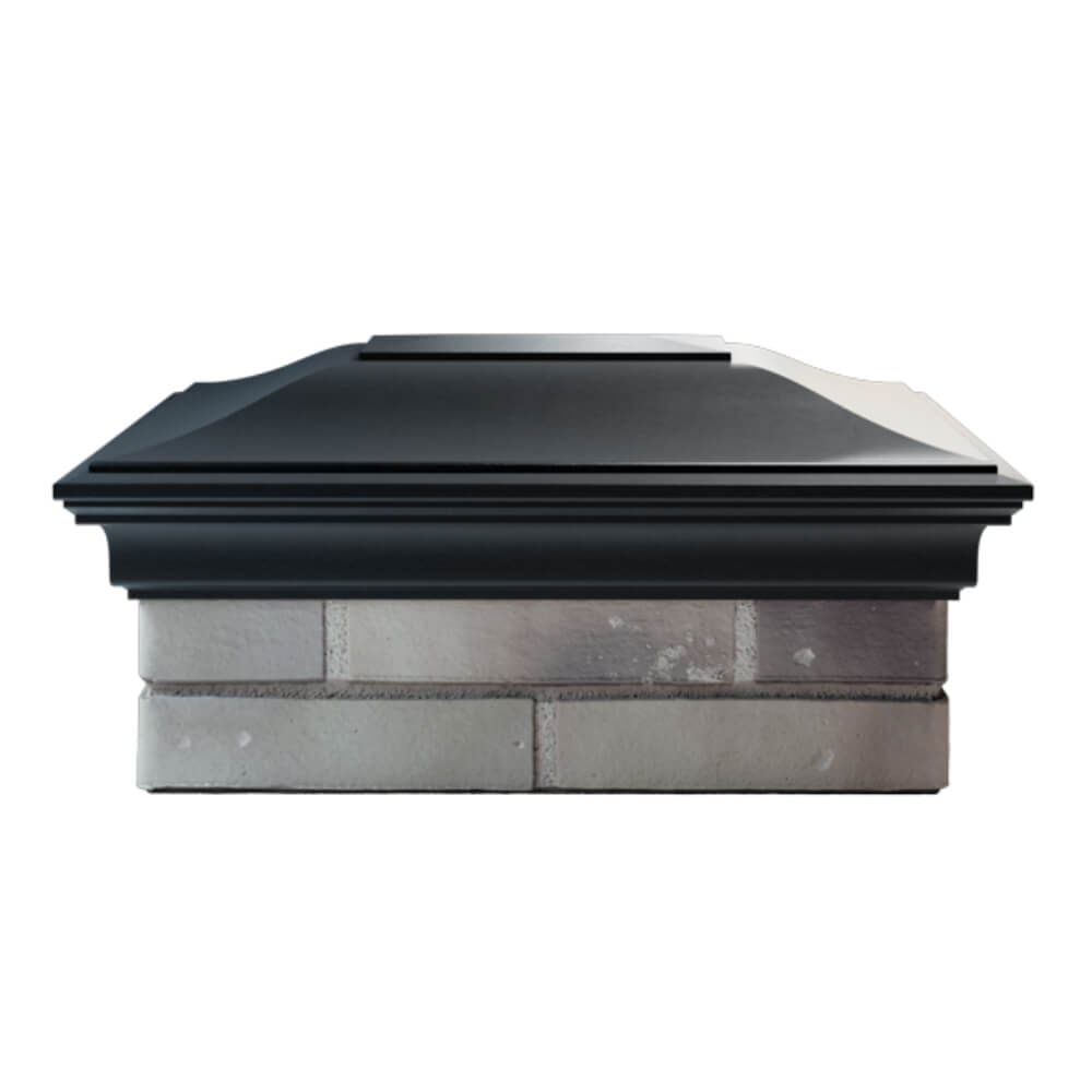 Колпак Zking Монблан Черный на столб 2х1.5 кирпича (515х385мм) в Славгороде фото
