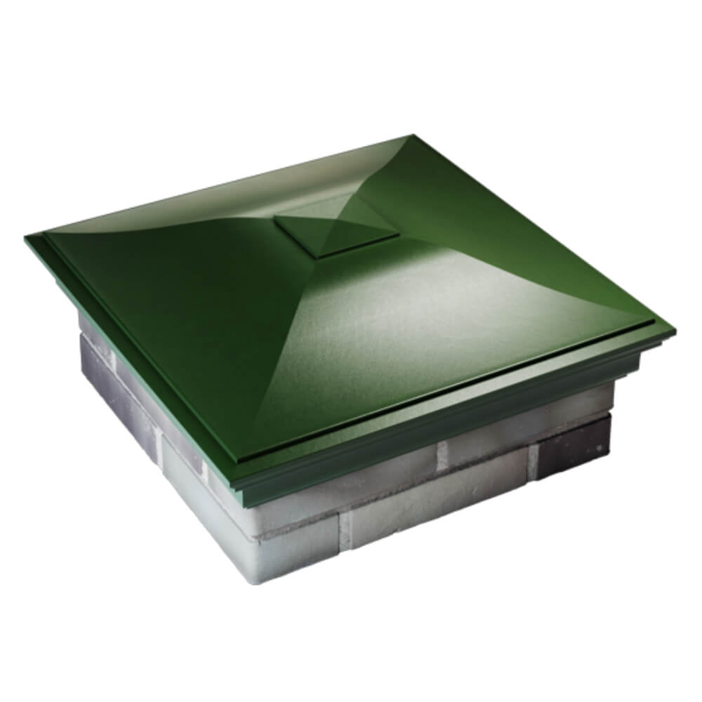 Колпак Zking Монблан Зеленый на столб 2х2 кирпича (515х515мм) Славгород фото