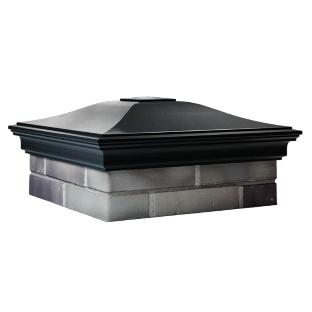 Колпак Zking Монблан Черный на столб 2х2 кирпича (515х515мм) в Славгороде фото