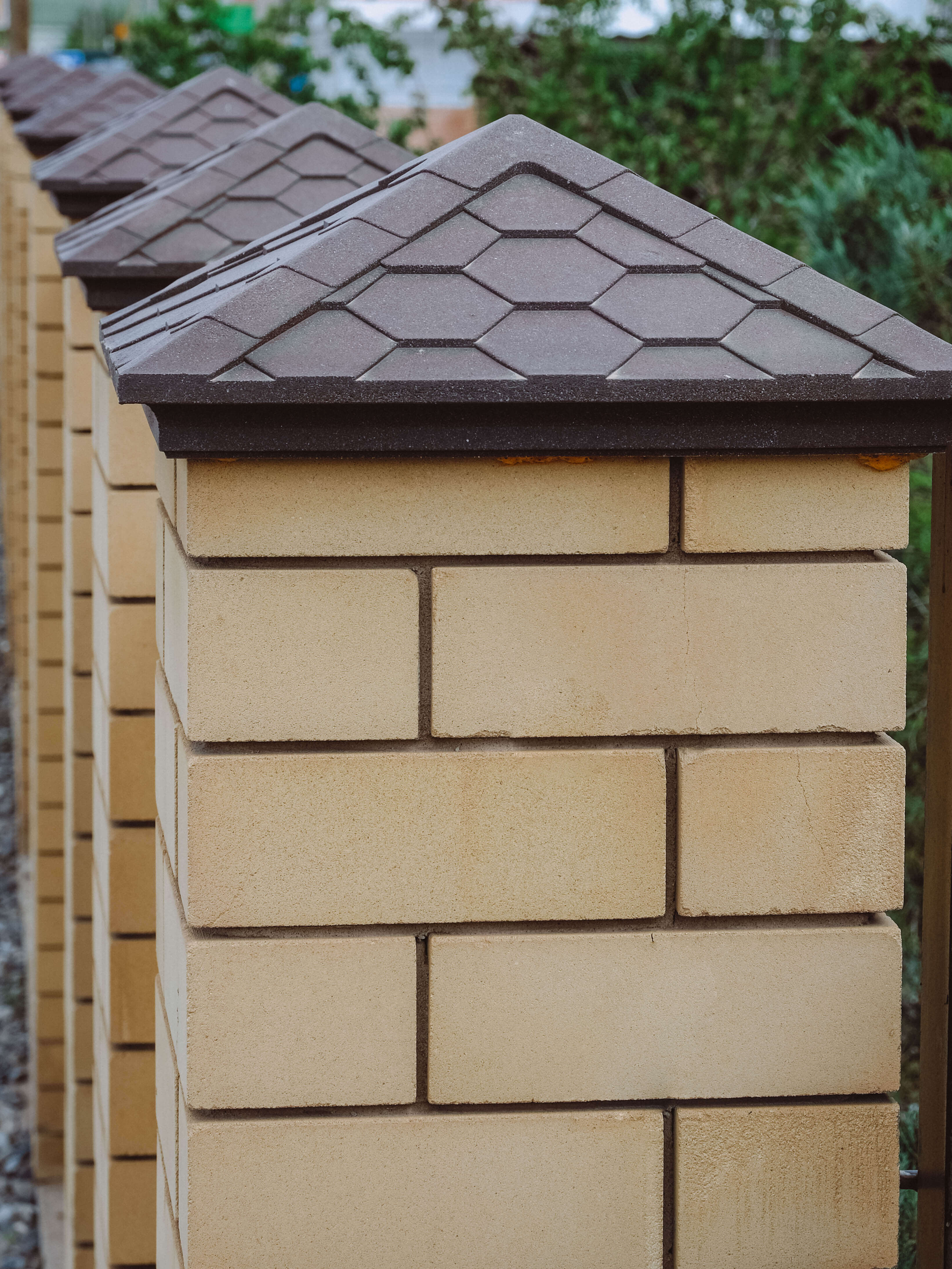 Колпак Zking Эверест Коричневый на столб 1.5х1.5 кирпича (390х390мм) в Славгороде фото