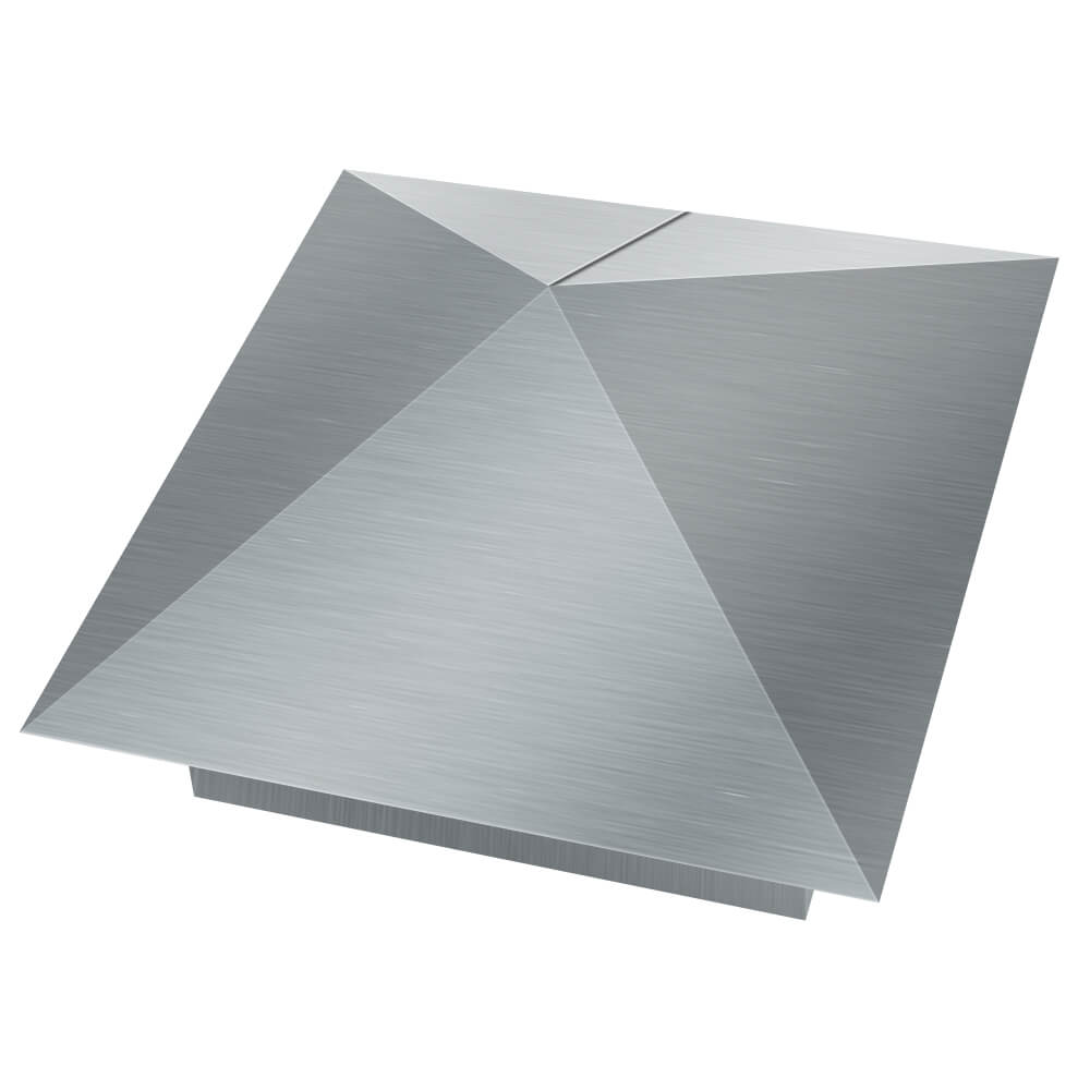 Колпак металлический 380х380мм оцинкованный заборный Славгород фото