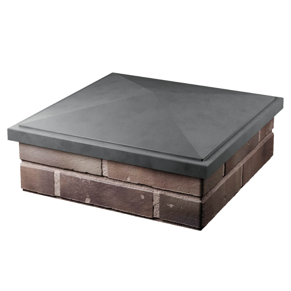 Колпак Zking БонаМоно Серый на столб 2х2 кирпича (515х515, 530х530мм) в Славгороде фото