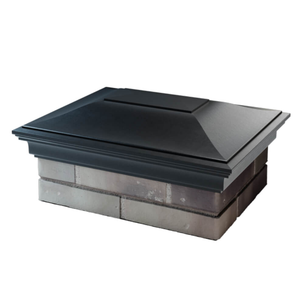 Колпак Zking Монблан Черный на столб 2х1.5 кирпича (515х385мм) в Славгороде фото