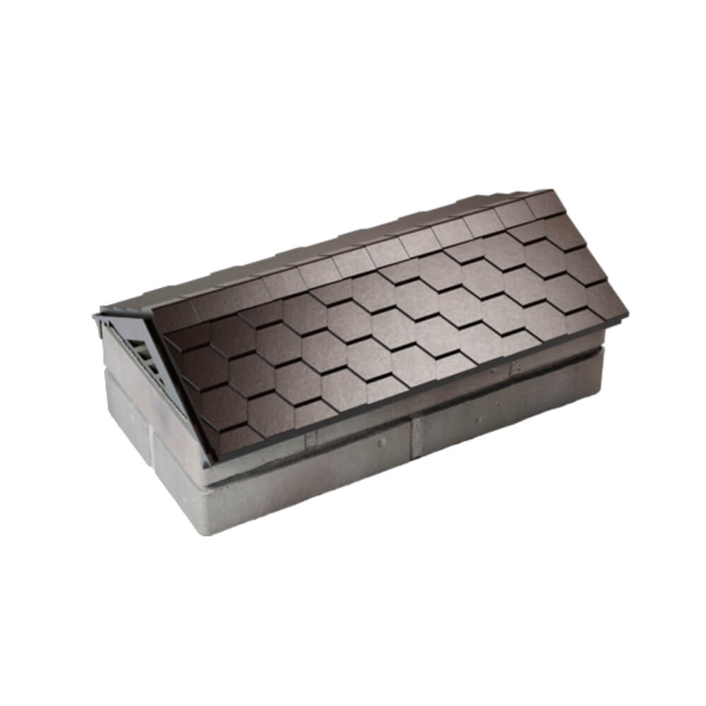 Парапет Zking Эверест Коричневый с посадкой на 1 кирпич (200/225/255мм) в Славгороде фото