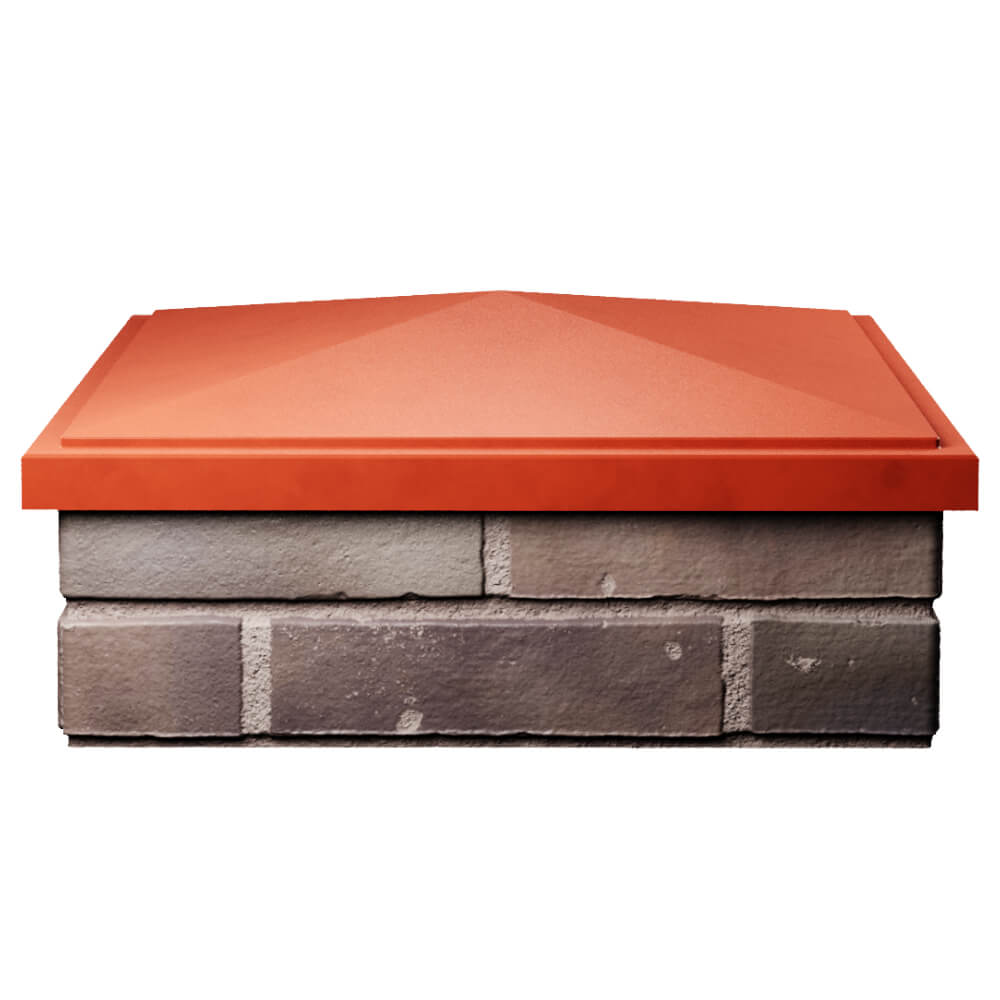 Колпак Zking БонаМоно Красный на столб 2х2 кирпича (515х515, 530х530мм) Славгород фото