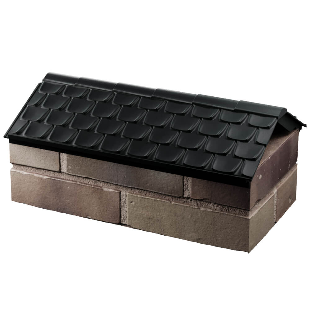 Парапет Zking Эльбрус Черный с посадкой на 1 кирпич (255мм) в Славгороде фото