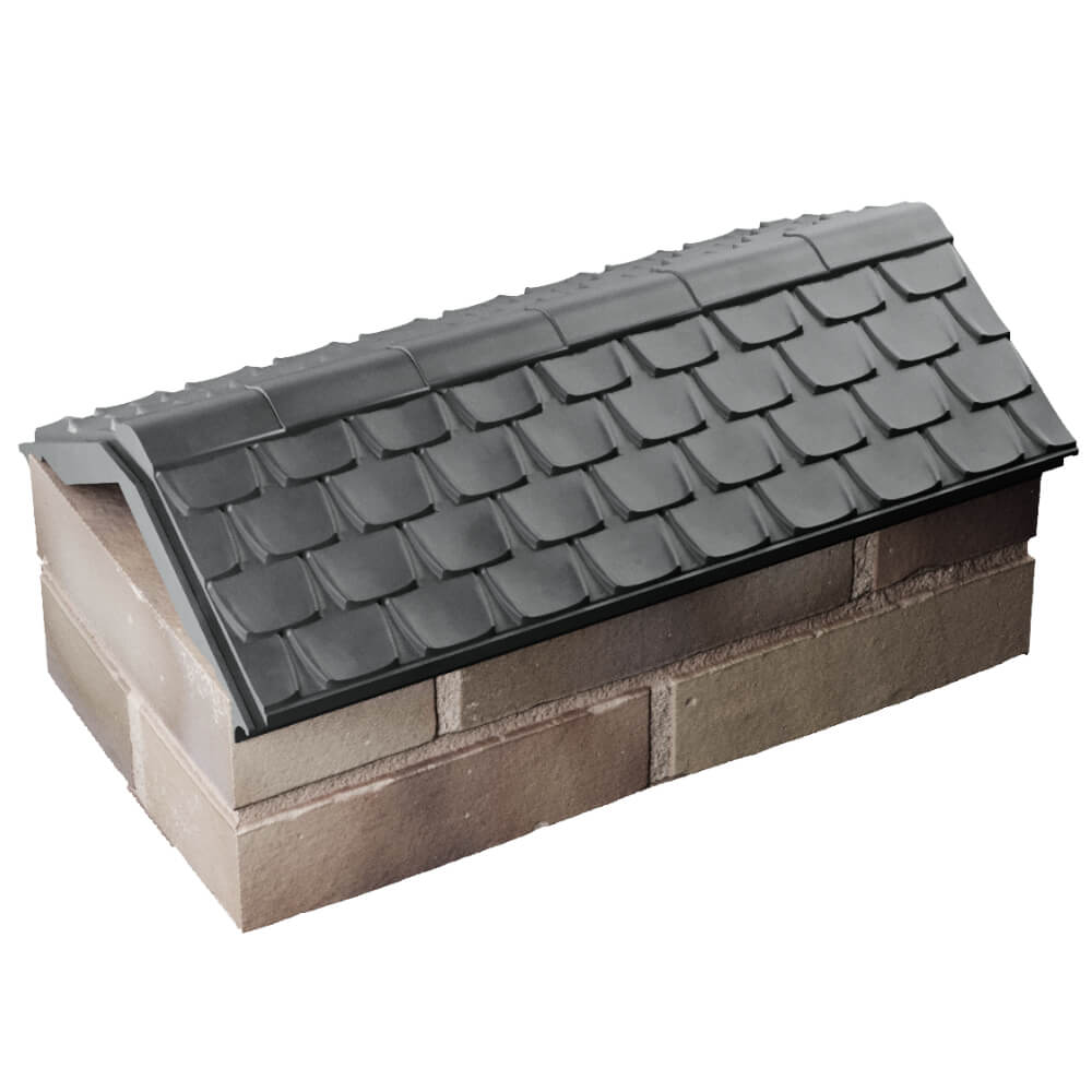 Парапет Zking Эльбрус Серый с посадкой на 1 кирпич (255мм) в Славгороде фото