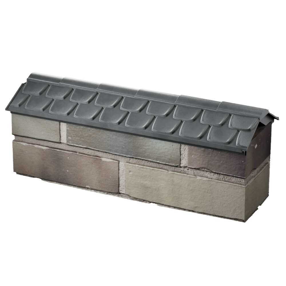 Парапет Zking Эльбрус Серый с посадкой на 0.5 кирпича (130мм) в Славгороде фото