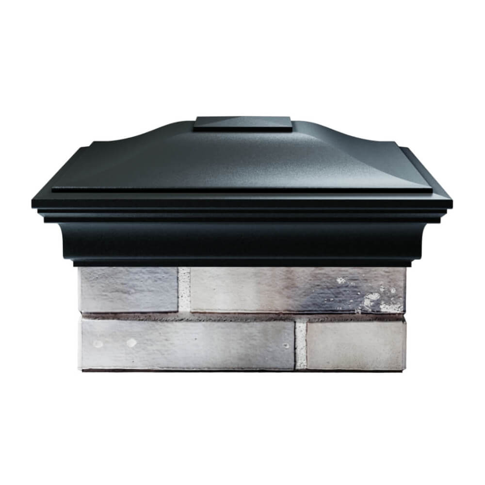 Колпак Zking Монблан Черный на столб 1.5х1.5 еврокирпича 0.7НФ (355х355мм) Славгород фото