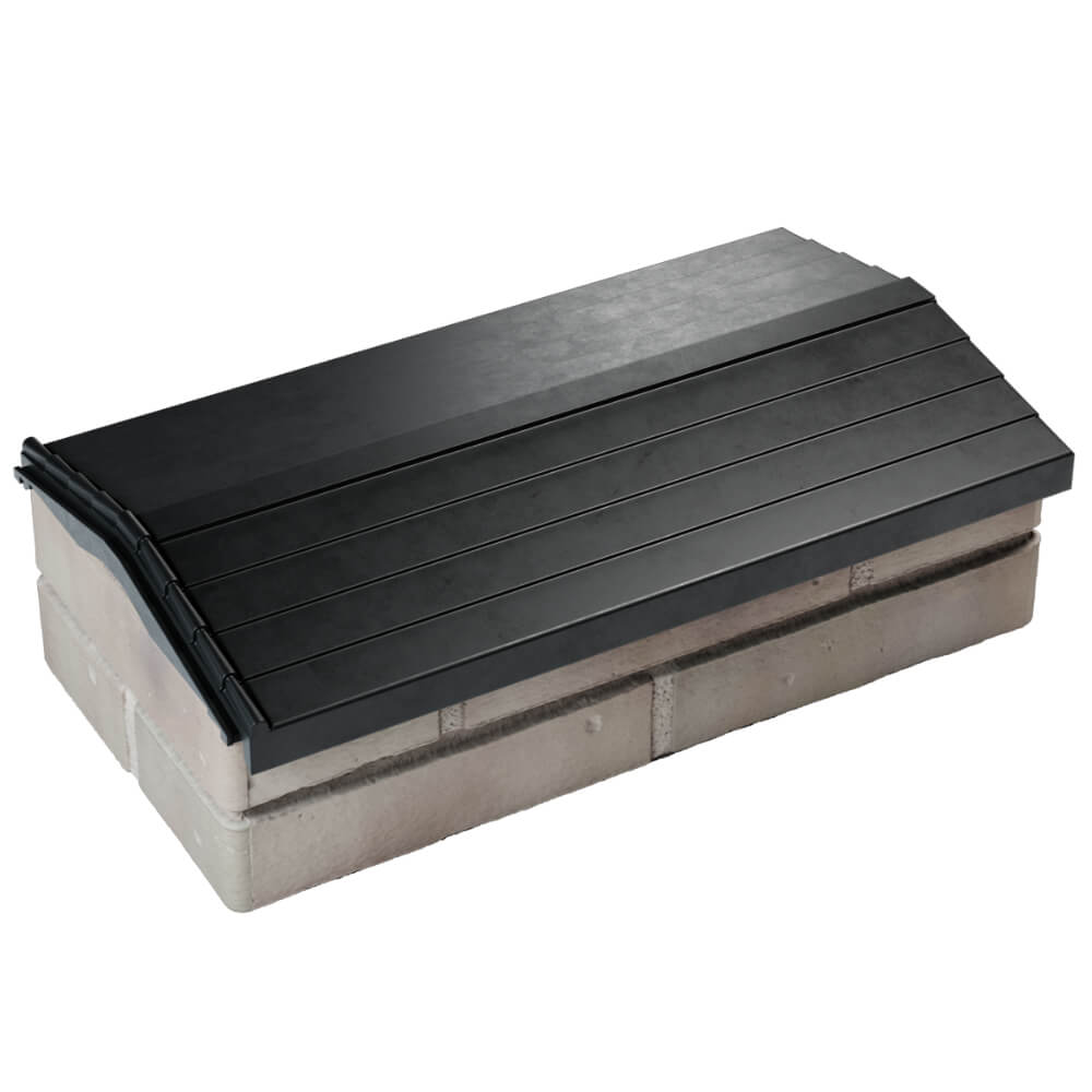 Парапет Zking Бона ХайТек Черный с посадкой на 1 кирпич (200/225/255мм) в Славгороде фото