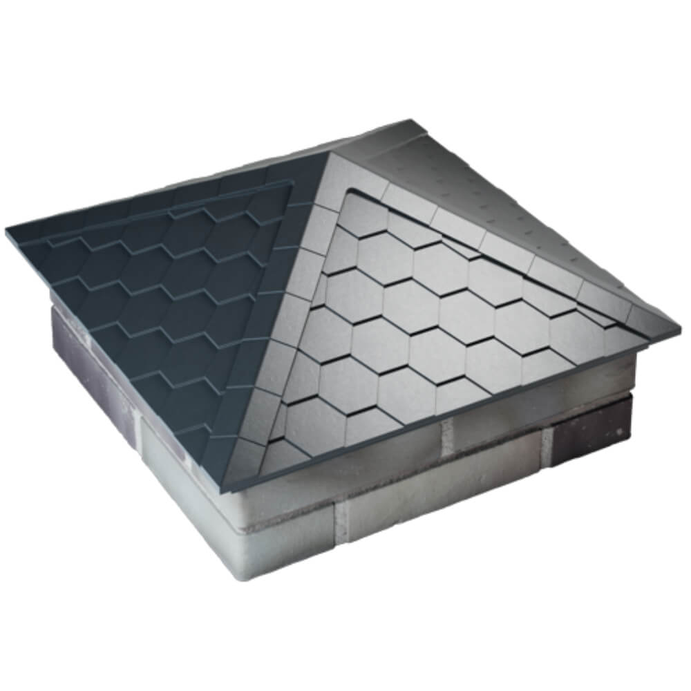 Колпак Zking Эверест Серый на столб 2х2 кирпича (535х535мм) Славгород фото