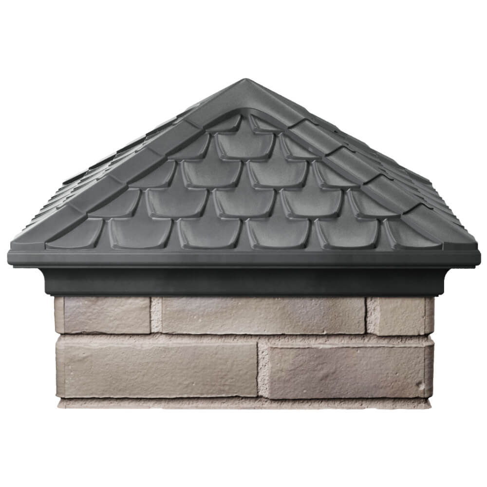 Колпак Zking Эльбрус Серый на столб 1.5х1.5 кирпича (385х385мм) Славгород фото