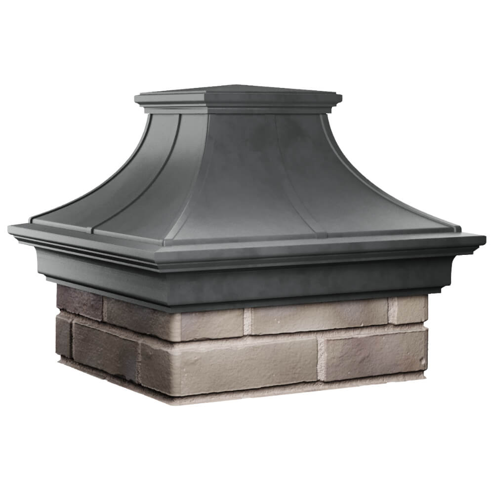 Колпак Zking Монблан Премиум Серый на столб 1.5х1.5 кирпича (385х385мм) в Славгороде фото