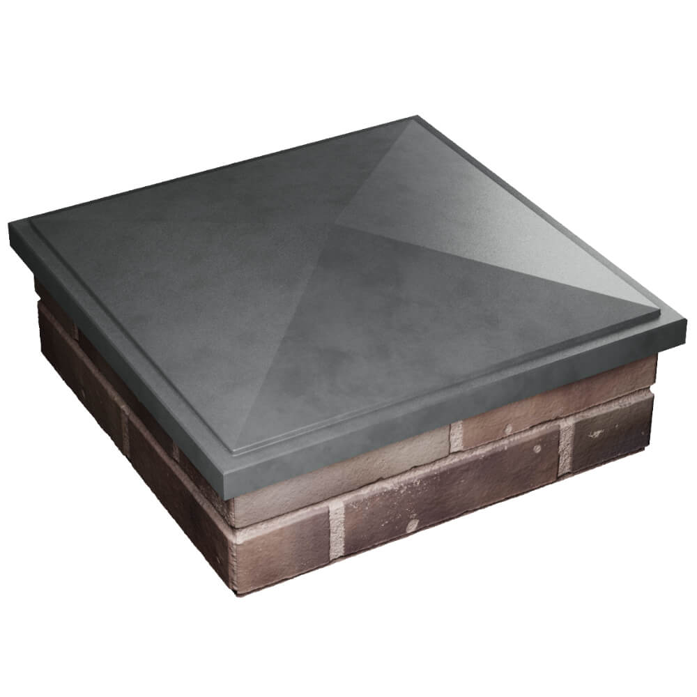 Колпак Zking БонаМоно Серый на столб 2х2 кирпича (515х515, 530х530мм) в Славгороде фото