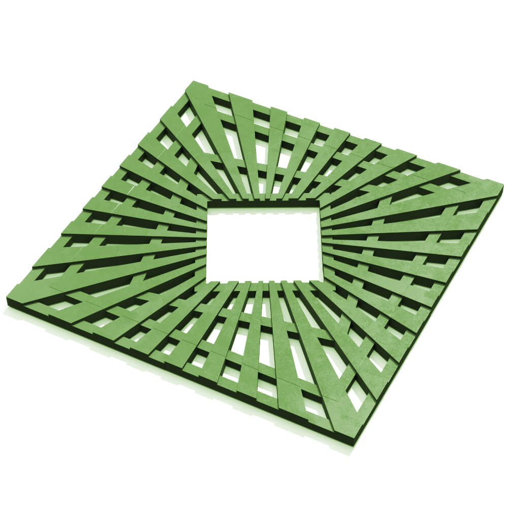 Приствольная решетка для дерева ZKING ATMOSPHERE 1.2х1.2м Зеленая в Славгороде фото