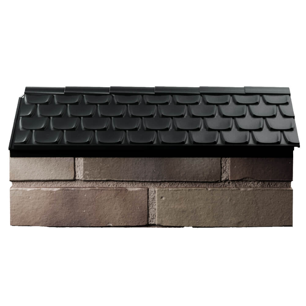 Парапет Zking Эльбрус Черный с посадкой на 1 кирпич (255мм) в Славгороде фото