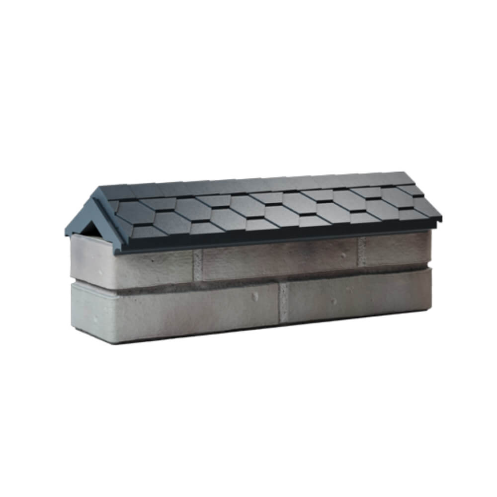 Парапет Zking Эверест Серый с посадкой на 0.5 кирпича (130мм) Славгород фото