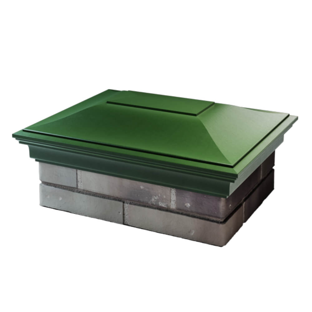 Колпак Zking Монблан Зеленый на столб 2х1.5 кирпича (515х385мм) в Славгороде фото