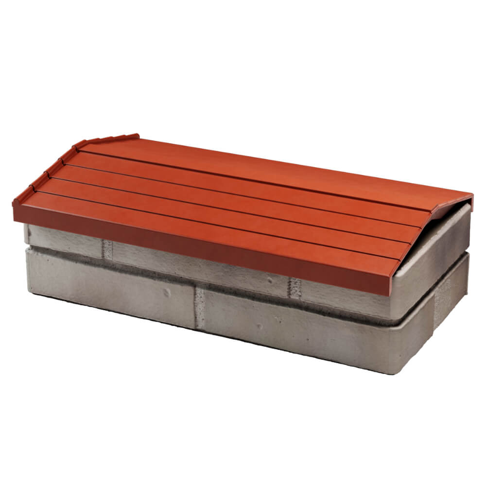 Парапет Zking Бона ХайТек Красный с посадкой на 1 кирпич (200/225/255мм) в Славгороде фото