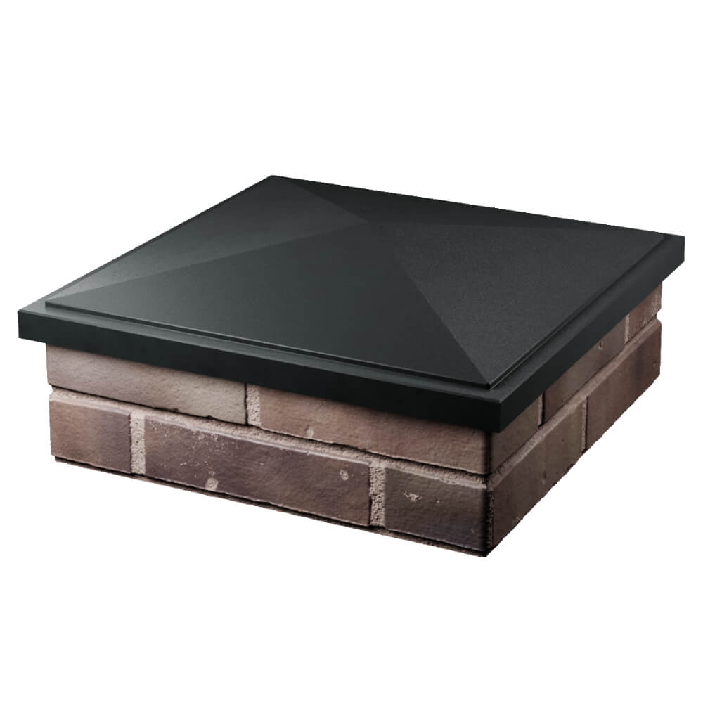 Колпак Zking БонаМоно Черный на столб 2х2 кирпича (515х515, 530х530мм) в Славгороде фото