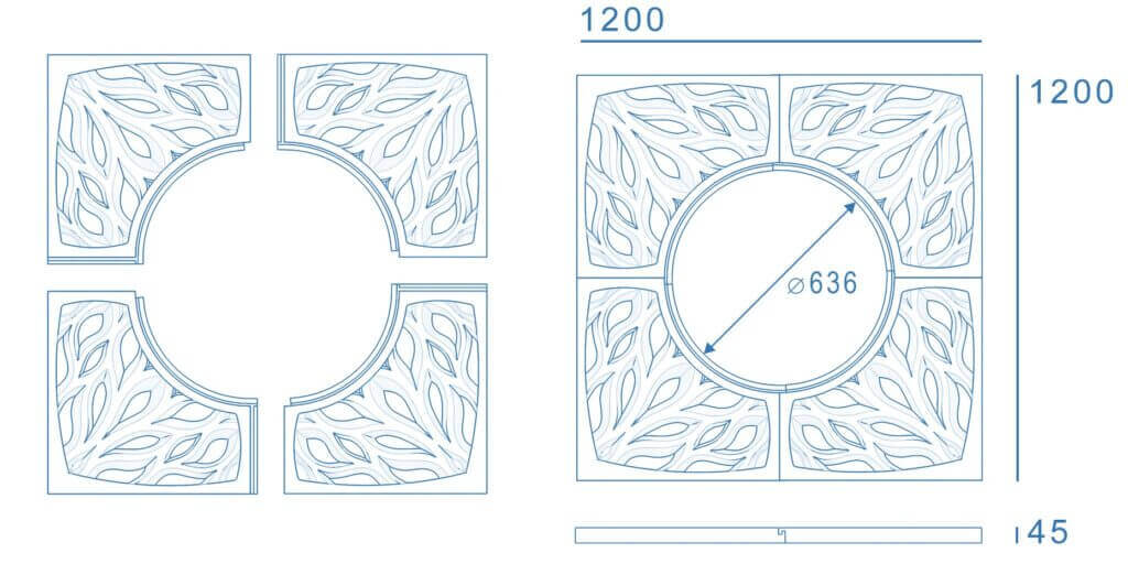 Приствольная решетка для дерева ZKING CRUST 1.2х1.2м Черная в Славгороде фото
