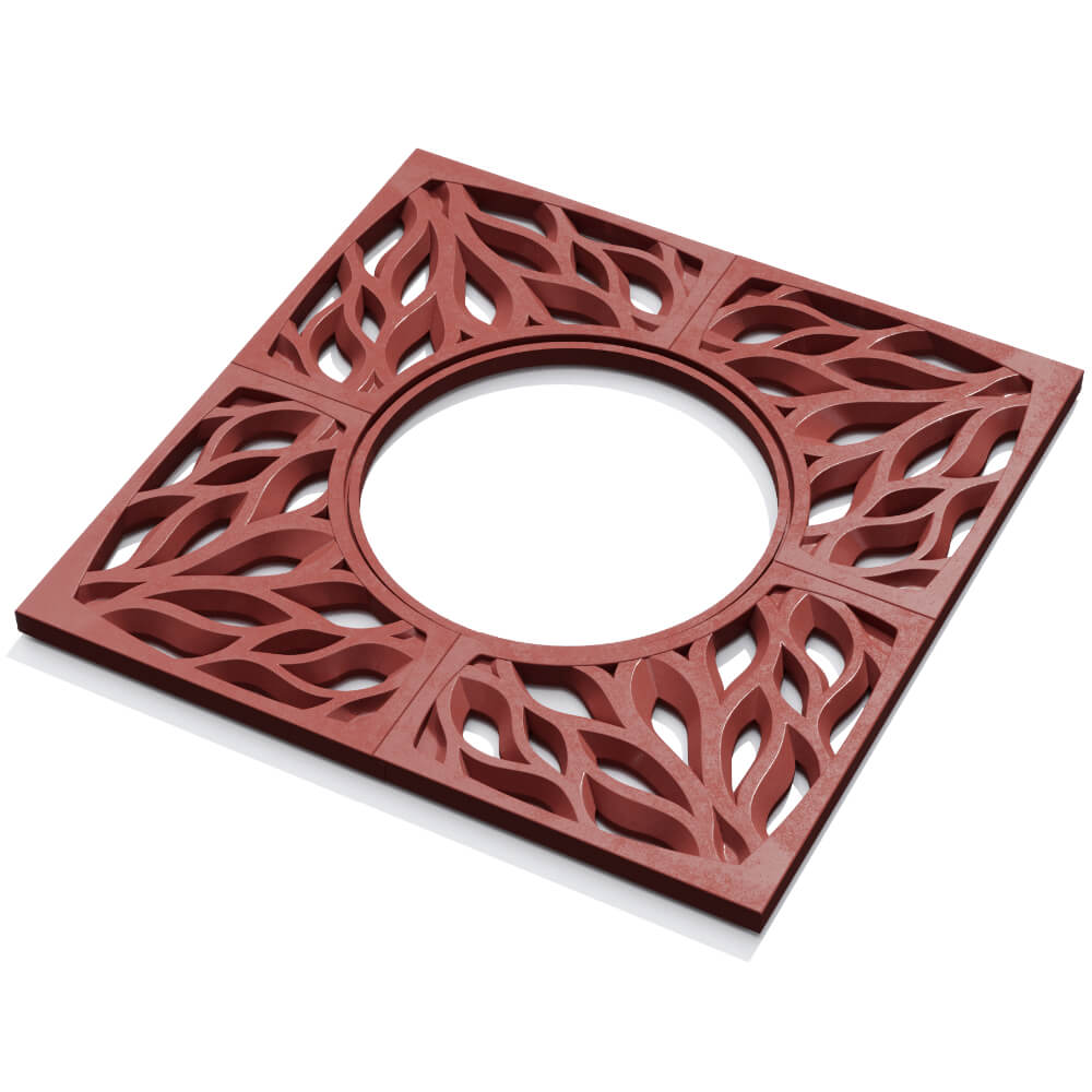 Приствольная решетка для дерева ZKING CRUST 1.2х1.2м Красная в Славгороде фото