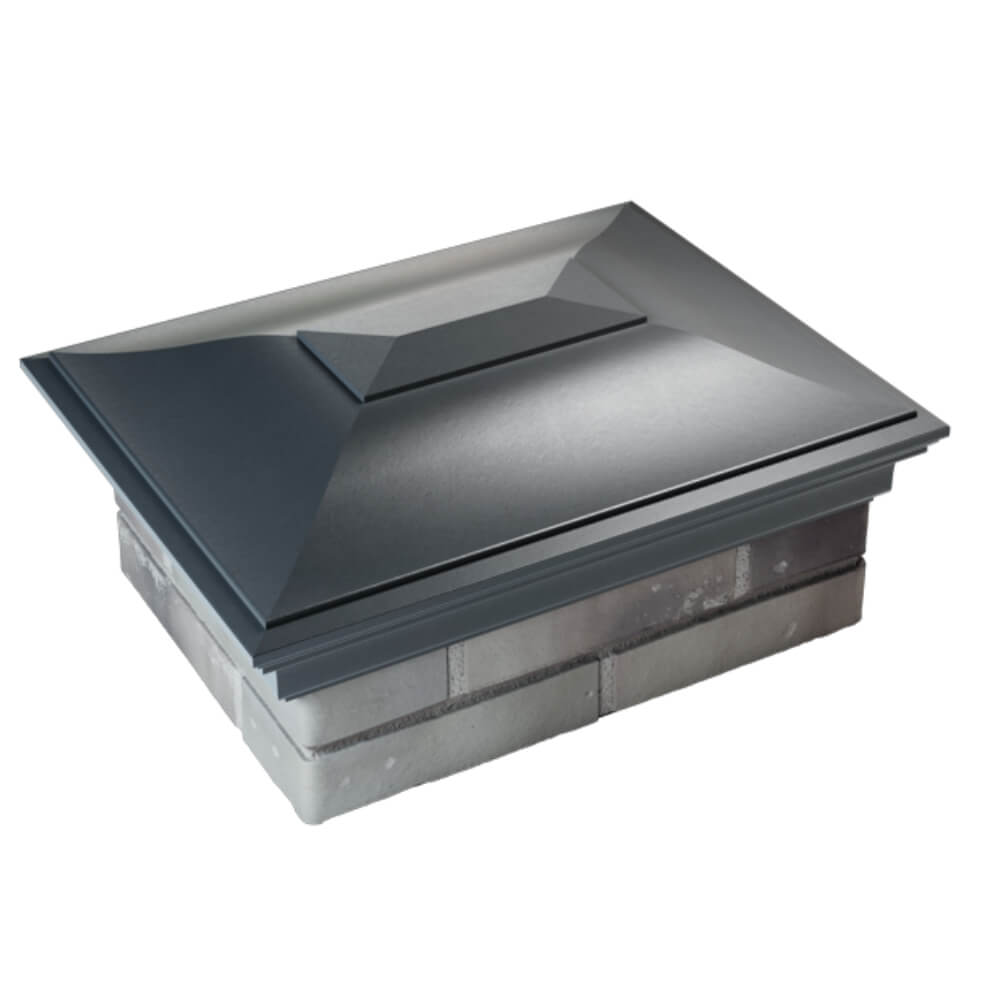 Колпак Zking Монблан Серый на столб 2х1.5 кирпича (515х385мм) Славгород фото