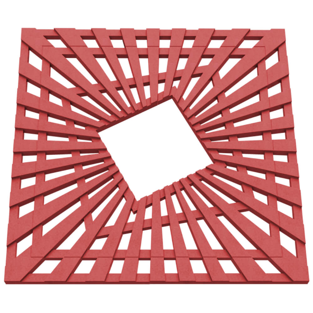 Приствольная решетка для дерева ZKING ATMOSPHERE 1.2х1.2м Красная в Славгороде фото