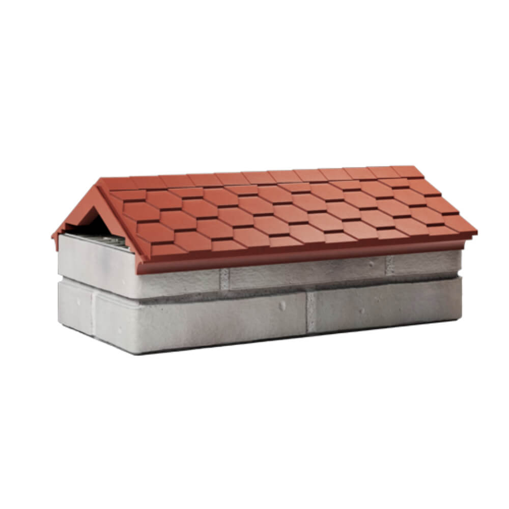 Парапет Zking Эверест Красный с посадкой на 1 кирпич (200/225/255мм) Славгород фото