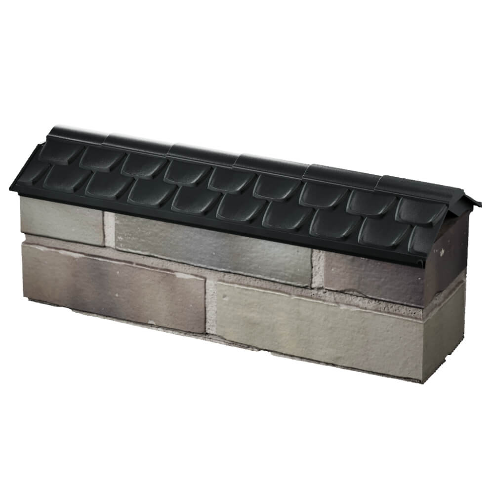 Парапет Zking Эльбрус Черный с посадкой на 0.5 кирпича (130мм) в Славгороде фото