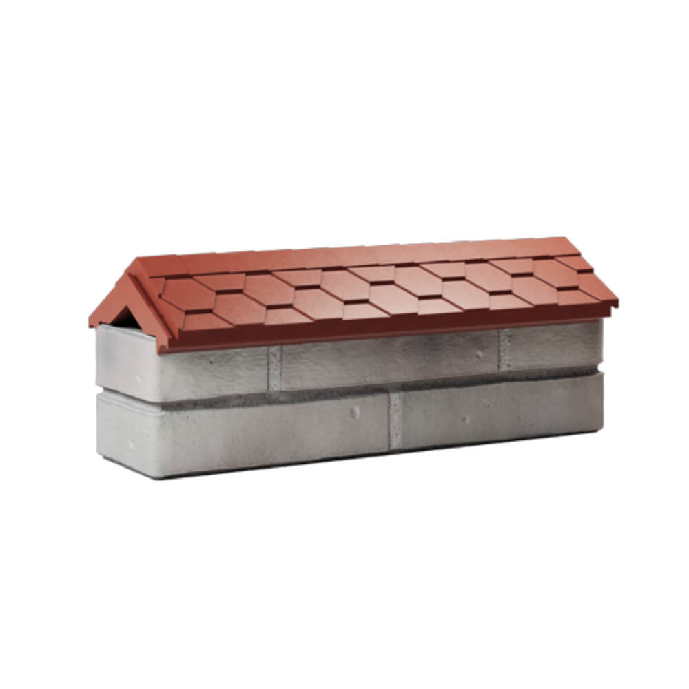 Парапет Zking Эверест Красный с посадкой на 0.5 кирпича (130мм) Славгород фото