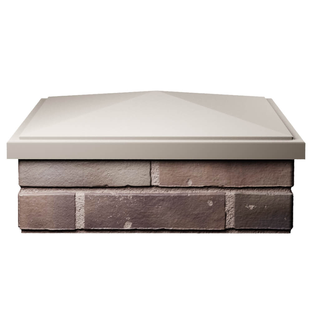 Колпак Zking БонаМоно Бежевый на столб 2х2 кирпича (515х515, 530х530мм) Славгород фото