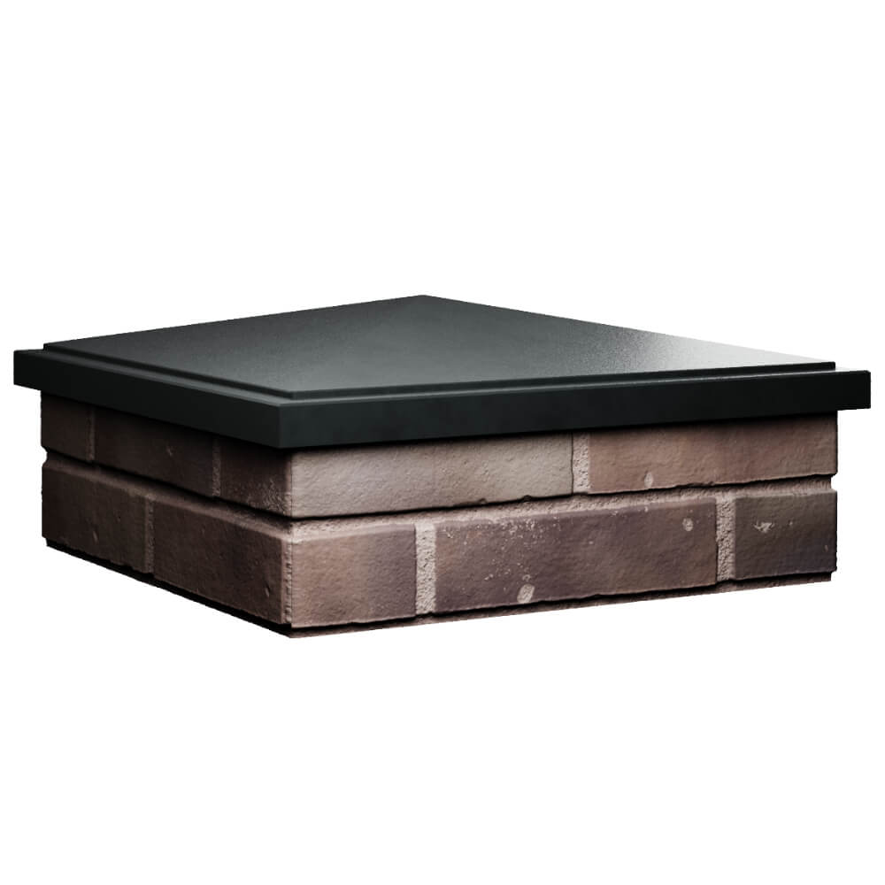 Колпак Zking БонаМоно Черный на столб 2х2 кирпича (515х515, 530х530мм) в Славгороде фото