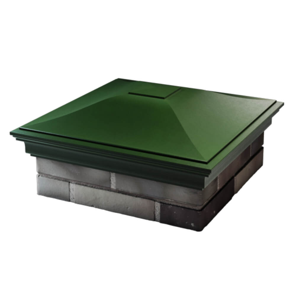 Колпак Zking Монблан Зеленый на столб 2х2 кирпича (515х515мм) в Славгороде фото