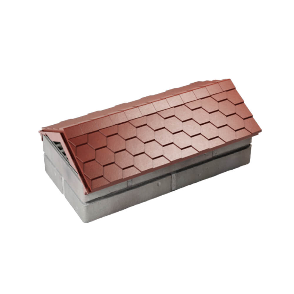 Парапет Zking Эверест Красный с посадкой на 1 кирпич (200/225/255мм) в Славгороде фото