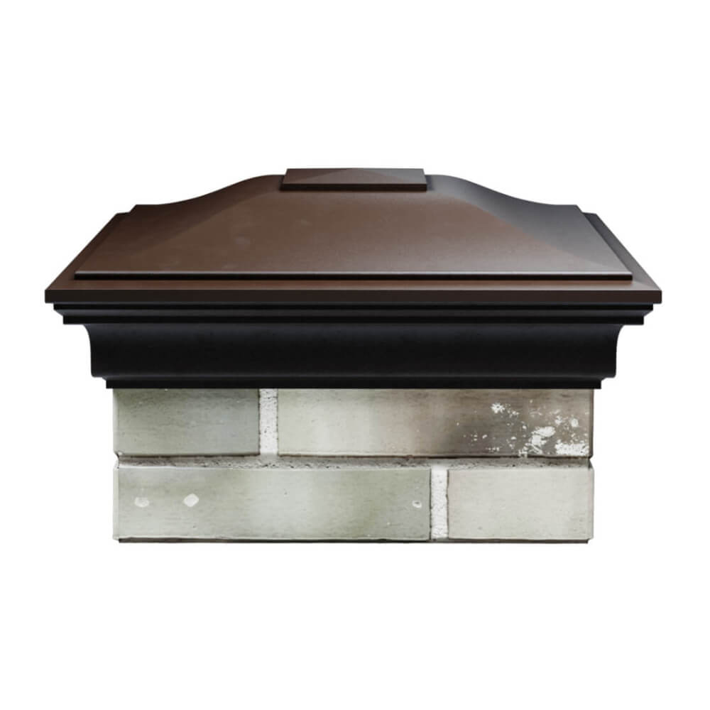 Колпак Zking Монблан Коричневый на столб 1.5х1.5 еврокирпича 0.7НФ (355х355мм) Славгород фото