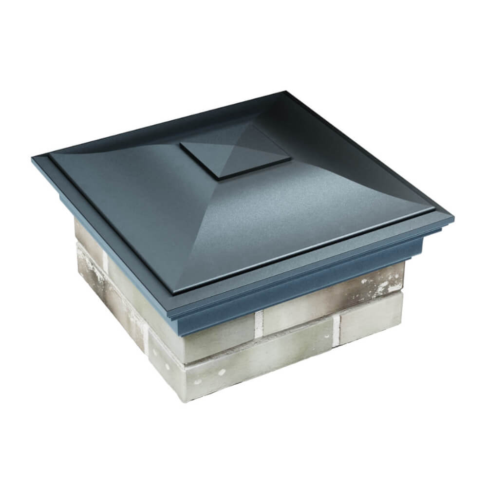 Колпак Zking Монблан Серый на столб 1.5х1.5 еврокирпича 0.7НФ (355х355мм) в Славгороде фото