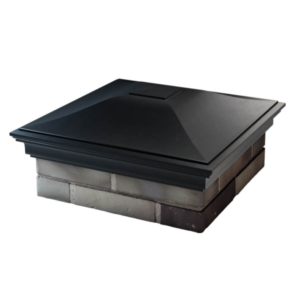 Колпак Zking Монблан Черный на столб 2х2 кирпича (515х515мм) в Славгороде фото